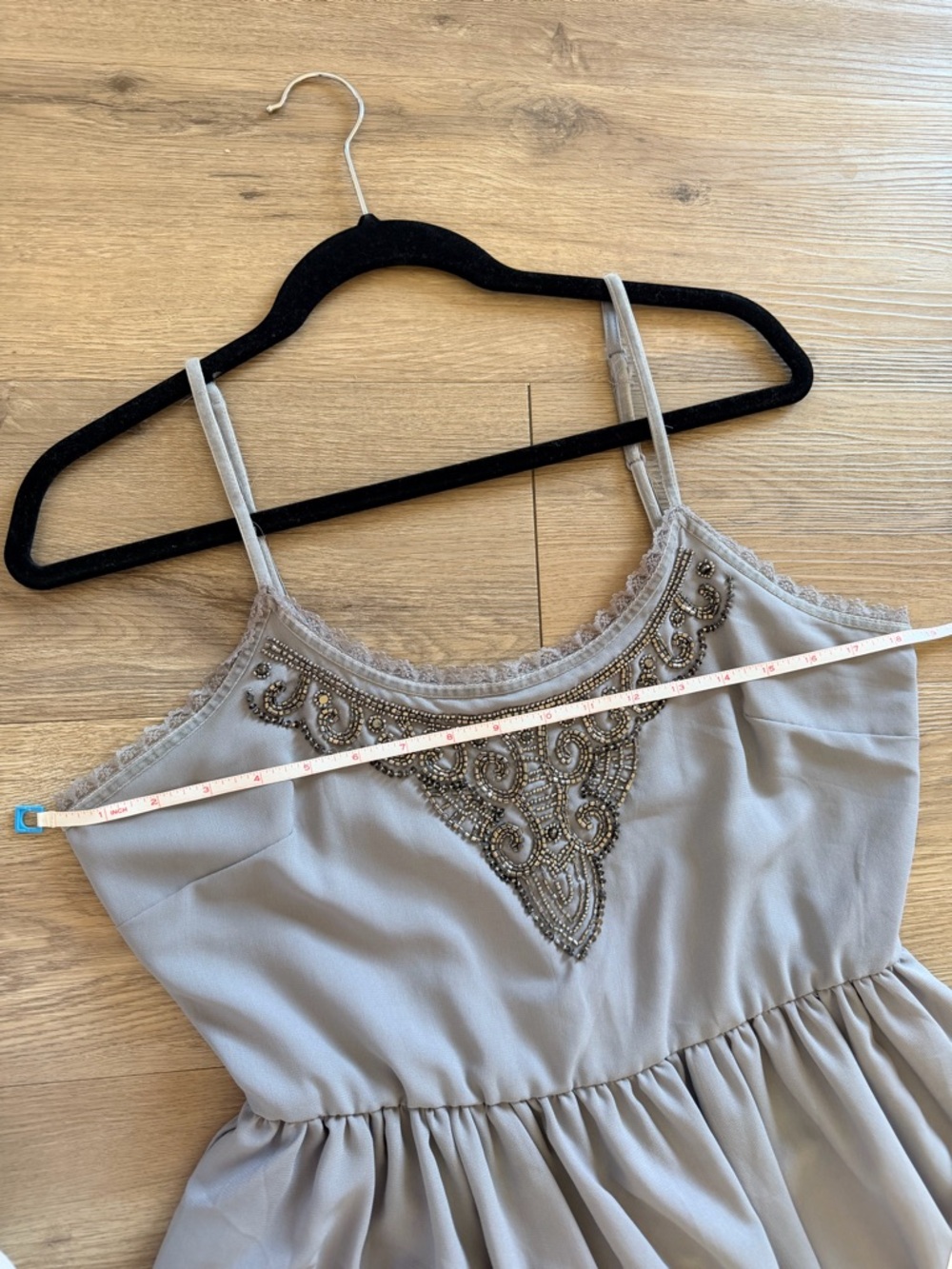 American Rag Cie Mini Dress, Beaded Front. - Picture 8 of 10